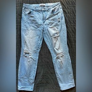 Light Blue Distressed Jeans